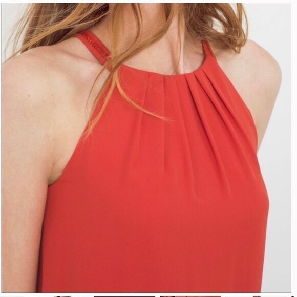 White House Black Market Dress Coral - Picture 3 of 16